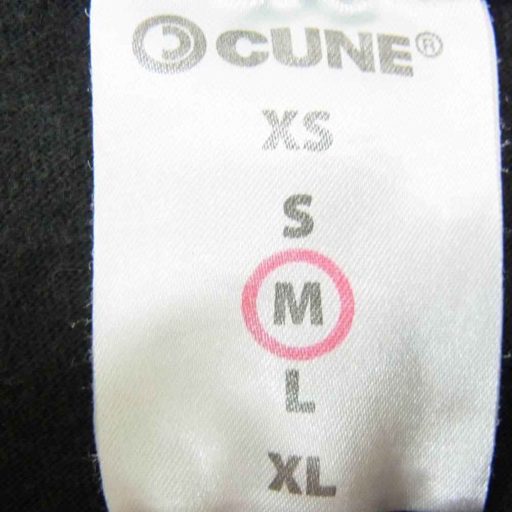 キューン うさぎとイルカ プリント クルーネック 半袖 Tシャツ ブラック系 M【中古】