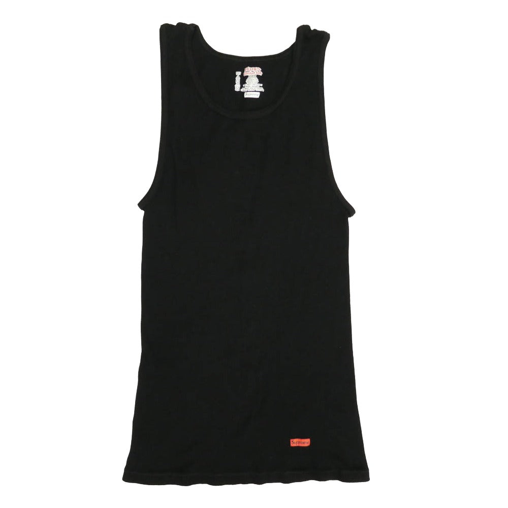 Supreme シュプリーム HANES ヘインズ Tank Tops タンクトップ カットソー ブラック系 L【中古】