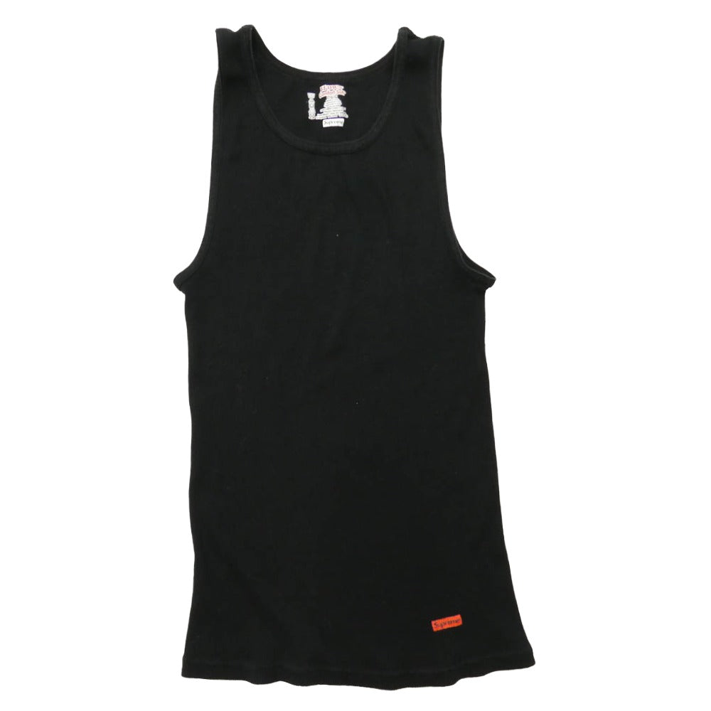 Supreme シュプリーム HANES ヘインズ Tank Tops タンクトップ カットソー ブラック系 L【中古】