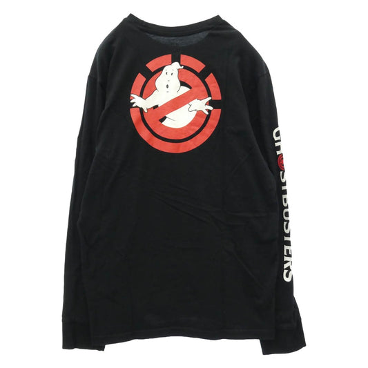 エレメント Ghostbusters ゴーストバスターズ 両面プリント ロングスリーブ 長袖 Tシャツ ブラック系 L【中古】