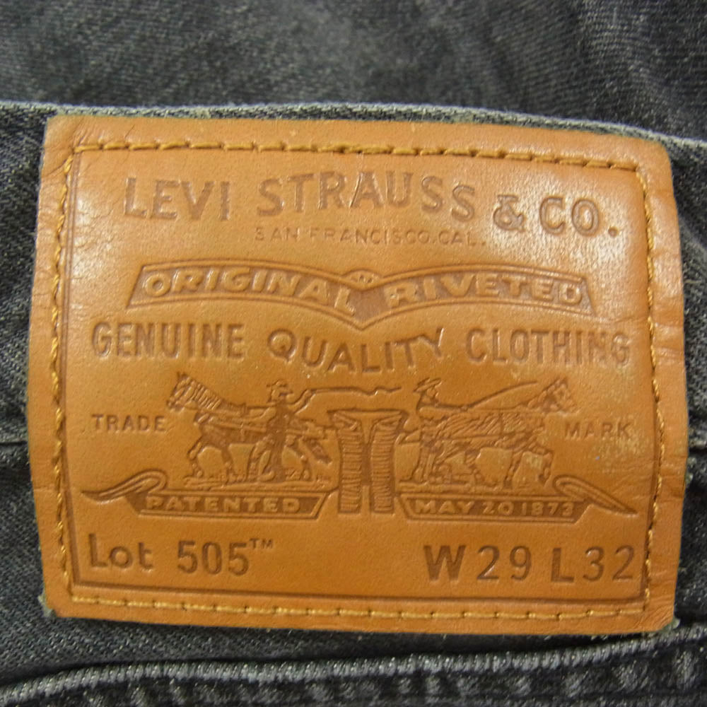 Levi's リーバイス PC9-00505-3093 PREMIUM プレミアム BIGE 先染め ブラックデニム デニムパンツ ジーンズ ブラック系 29【中古】