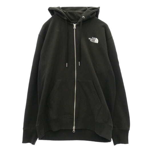 THE NORTH FACE ノースフェイス NT12335 スクエアロゴ フルジップ パーカー フーディー ブラック系 M【中古】