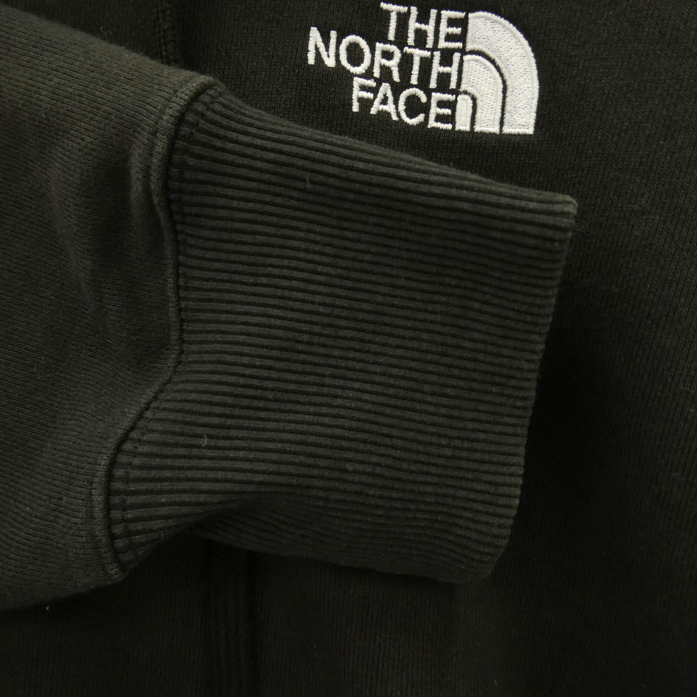 THE NORTH FACE ノースフェイス NT12335 スクエアロゴ フルジップ パーカー フーディー ブラック系 M【中古】