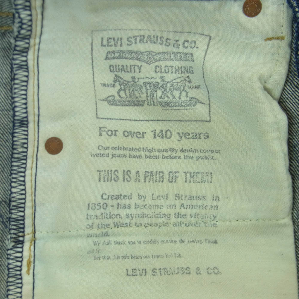 Levi's リーバイス 503B 復刻 ボタン裏J22 デニム パンツ ジーンズ インディゴブルー系 W30 L34【中古】