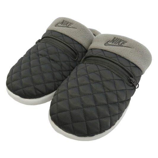 NIKE ナイキ DQ0668-200 Burrow SE バロウ SE フリース切替 キルティング サンダル スリッパ スリッポン ブラック系 24cm【中古】