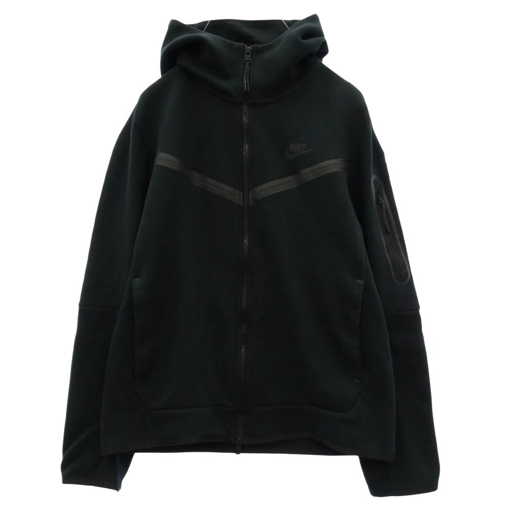 NIKE ナイキ CU4490-010 TECH FLEECE PARKA テックフリース フルジップ パーカー ブラック系 L【中古】