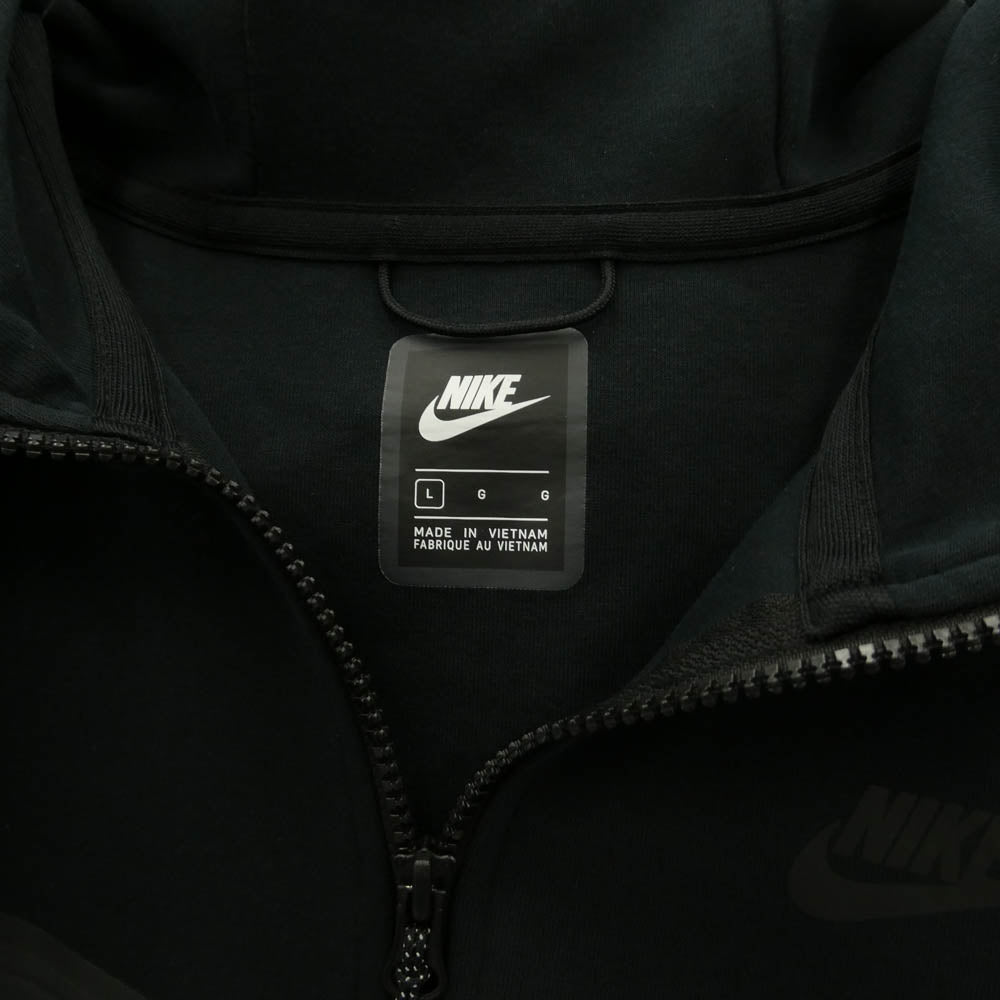 NIKE ナイキ CU4490-010 TECH FLEECE PARKA テックフリース フルジップ パーカー ブラック系 L【中古】