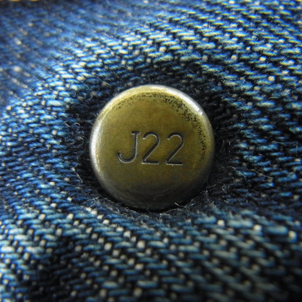 Levi's リーバイス 702 復刻 ボタン裏J22 シンチバック デニム パンツ ジーンズ 日本製 インディゴブルー系 W30 L31【中古】
