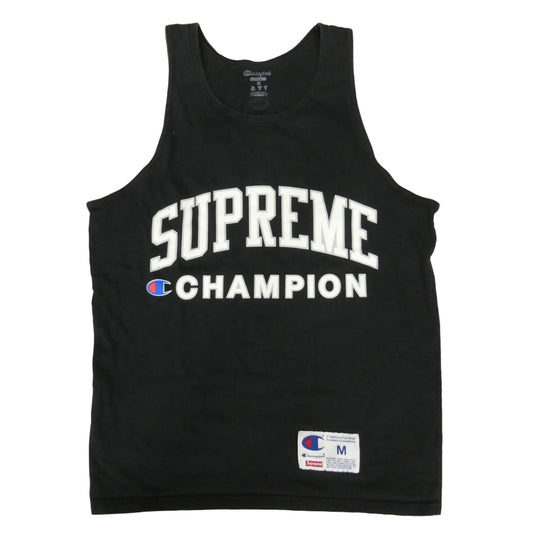 Supreme シュプリーム 17SS Champion チャンピオン TANK TOP タンクトップ ノースリーブ カットソー M【中古】