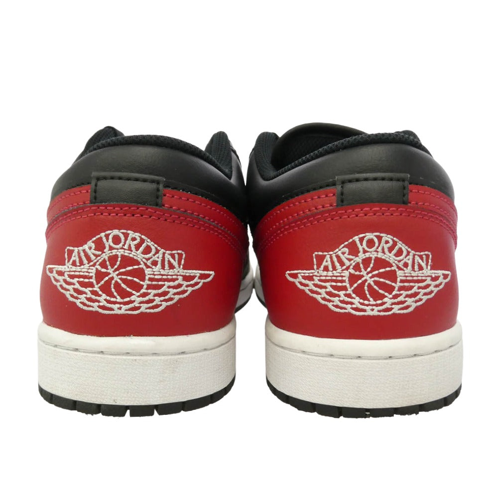 NIKE ナイキ 553558-067 2025 AIR JORDAN 1 LOW Bred エアジョーダン ロー ブレッド スニーカー ブラック系 レッド系 28cm【中古】