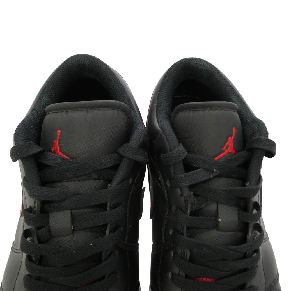 NIKE ナイキ 553558-067 2025 AIR JORDAN 1 LOW Bred エアジョーダン ロー ブレッド スニーカー ブラック系 レッド系 28cm【中古】