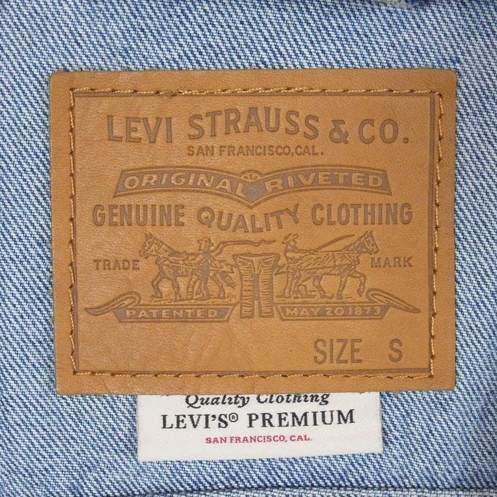 Levi's リーバイス A3174-0004 Type I Trucker JKT 加工 1st タイプ 1 トラッカー デニム ジャケット インディゴブルー系 S【中古】