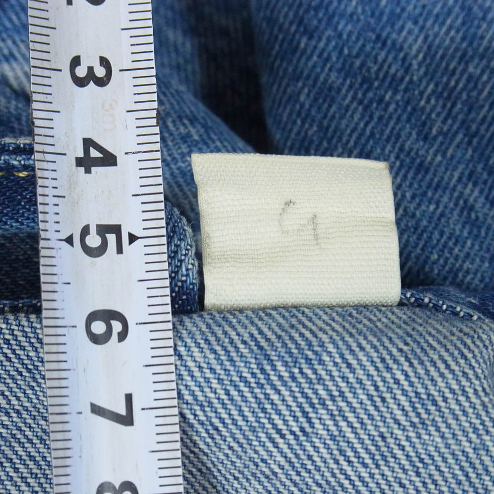 Levi's リーバイス A3174-0004 Type I Trucker JKT 加工 1st タイプ 1 トラッカー デニム ジャケット インディゴブルー系 S【中古】