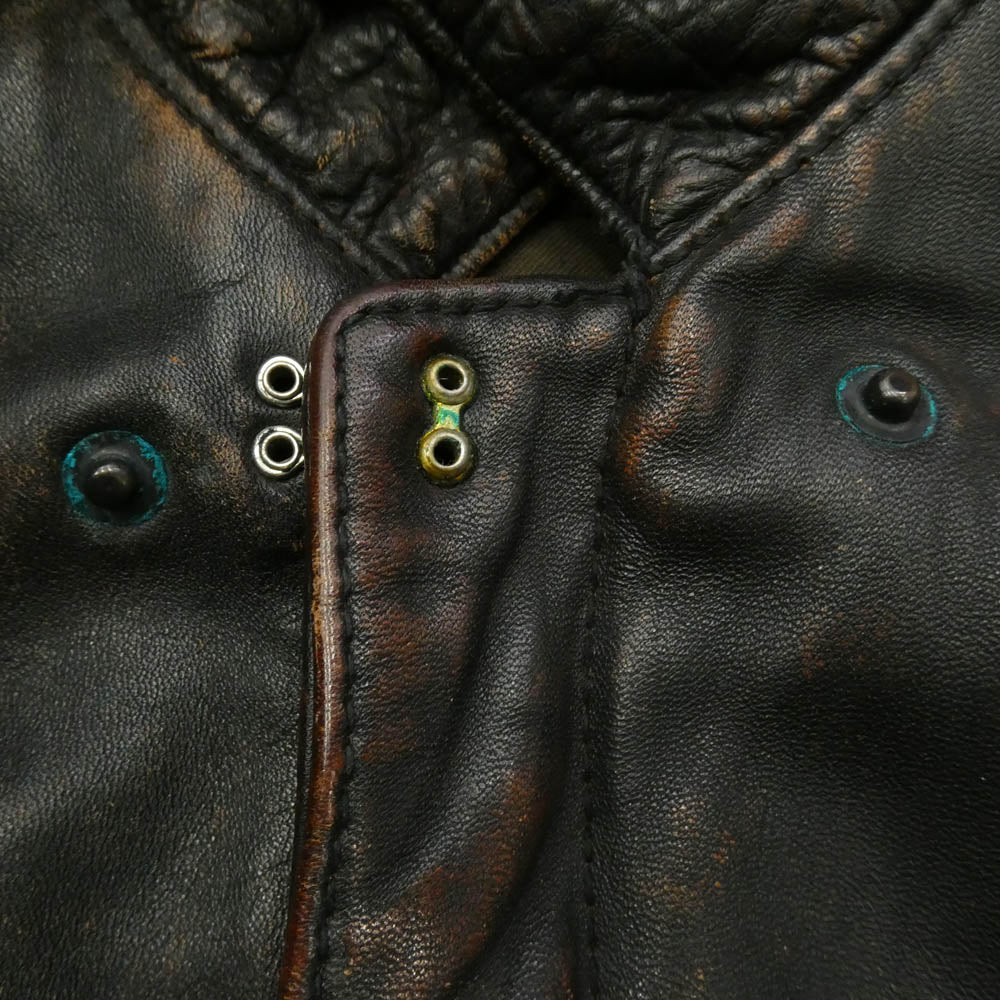 ブラックトップモーターサイクル 10AW BT10FW-JK01 バックペイント A-2 フライト レザージャケット ダークブラウン系 S【中古】