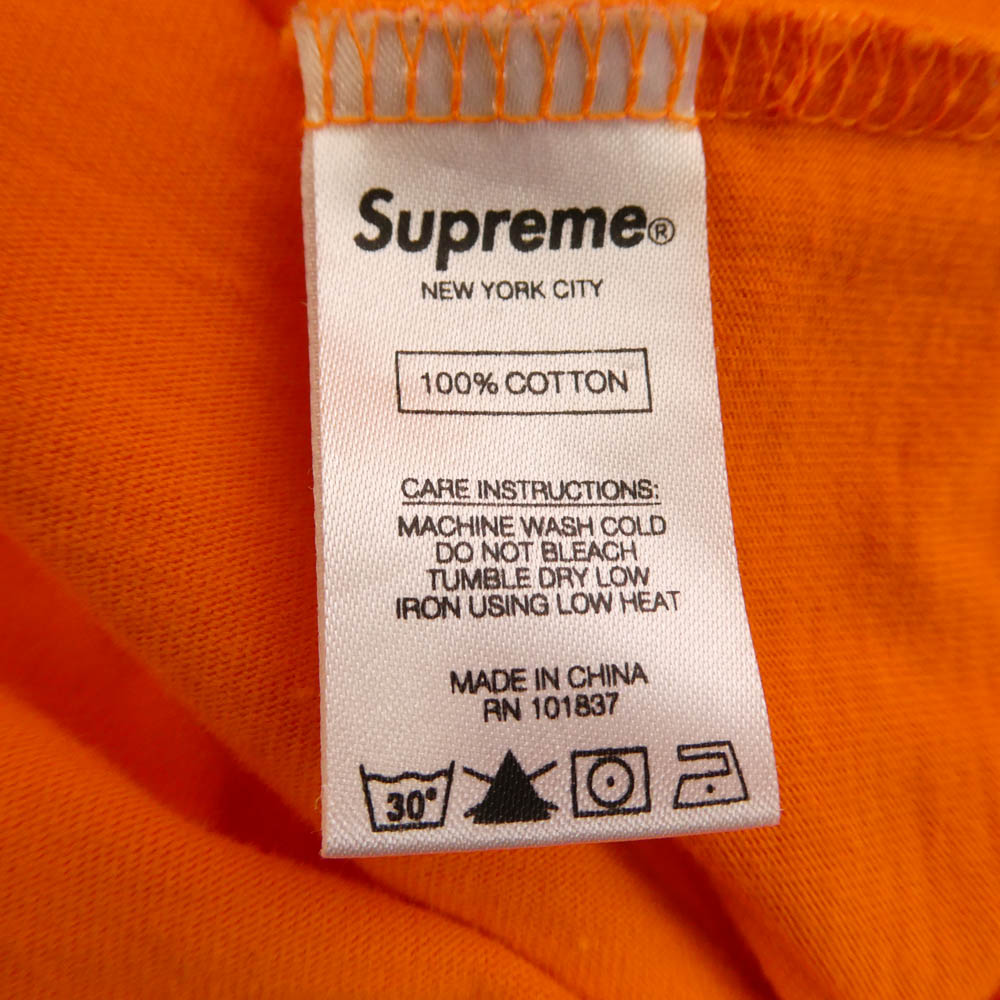 Supreme シュプリーム 21SS Blurred Arc S/S Top ブルーリー アーク トップ 半袖 Tシャツ カットソー オレンジ系 XL【中古】