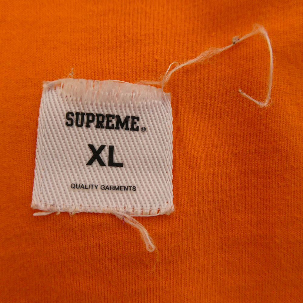 Supreme シュプリーム 21SS Blurred Arc S/S Top ブルーリー アーク トップ 半袖 Tシャツ カットソー オレンジ系 XL【中古】