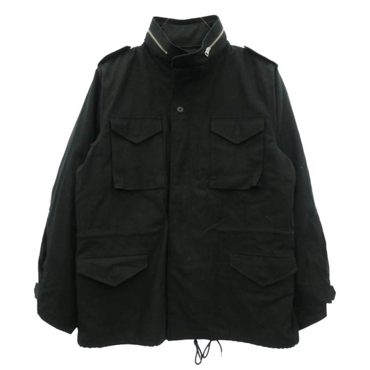 HOUSTON ヒューストン M-65 PARKA フィッシュテール モッズコート ブラック系 XL【中古】