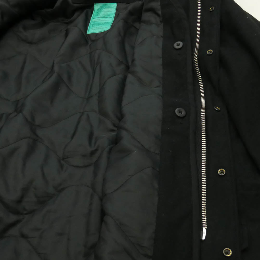HOUSTON ヒューストン M-65 PARKA フィッシュテール モッズコート ブラック系 XL【中古】
