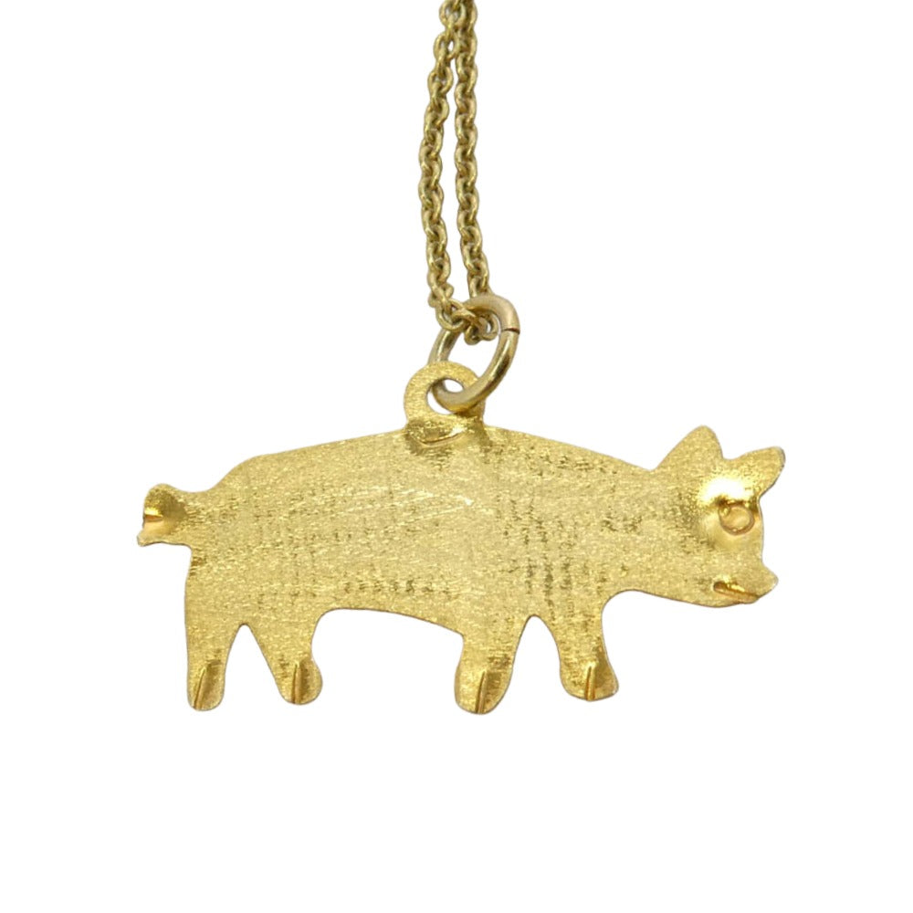 アプレスキー Maiale Necklece ネックレス ゴールド系【中古】