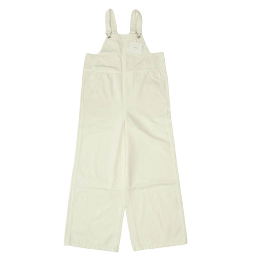 IENA イエナ ラブークル オーバーオール ホワイト ホワイト系 36【美品】【中古】