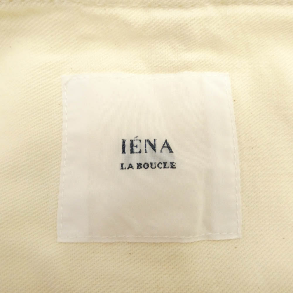 IENA イエナ ラブークル オーバーオール ホワイト ホワイト系 36【美品】【中古】