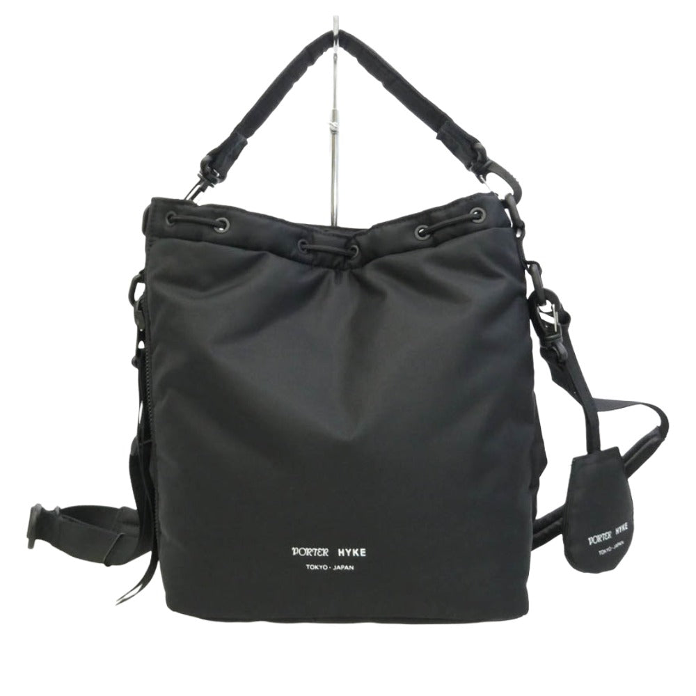 HYKE ハイク PORTER ポーター × PORTER ポーター TOOL BAG ツールバッグ ショルダー ハンド バッグ ブラック系【美品】【中古】