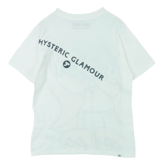 HYSTERIC GLAMOUR ヒステリックグラマー 17AW 02173CT23 SKOLOCT SKO-002 スコロクト プリント クルーネック 半袖 Tシャツ ホワイト系 S【中古】
