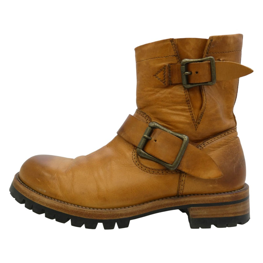PADRONE パドローネ ENGINEER BOOTS エンジニアブーツ ライトブラウン
