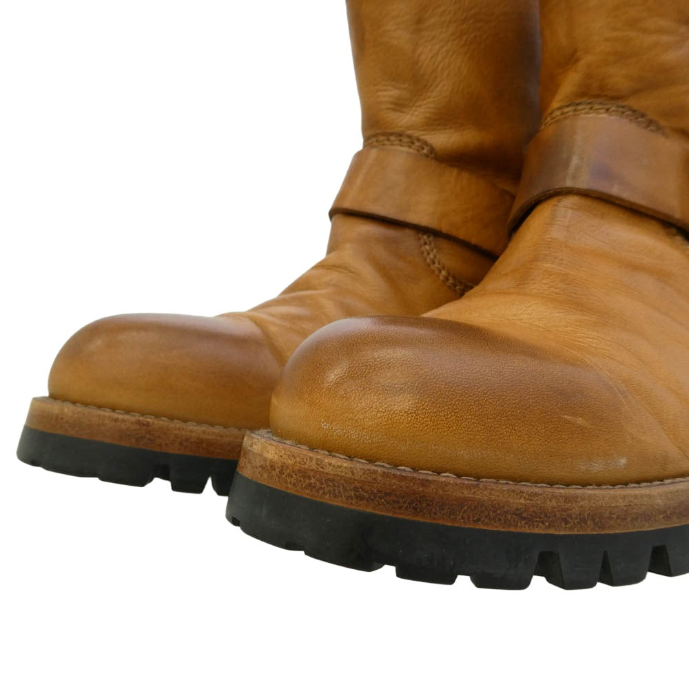 PADRONE パドローネ ENGINEER BOOTS エンジニアブーツ ライトブラウン