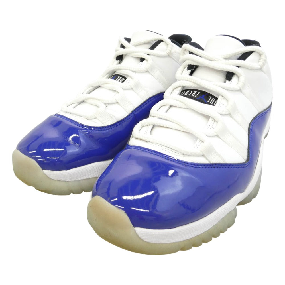 NIKE AIR JORDAN ナイキ ジョーダン AH7860-100 WMNS Air Jordan 11 Low Concord Sketch ウィメンズ エアジョーダン AJ11 ロー コンコルドスケッチ スニーカー ホワイト系 ネイビー系 27cm【中古】