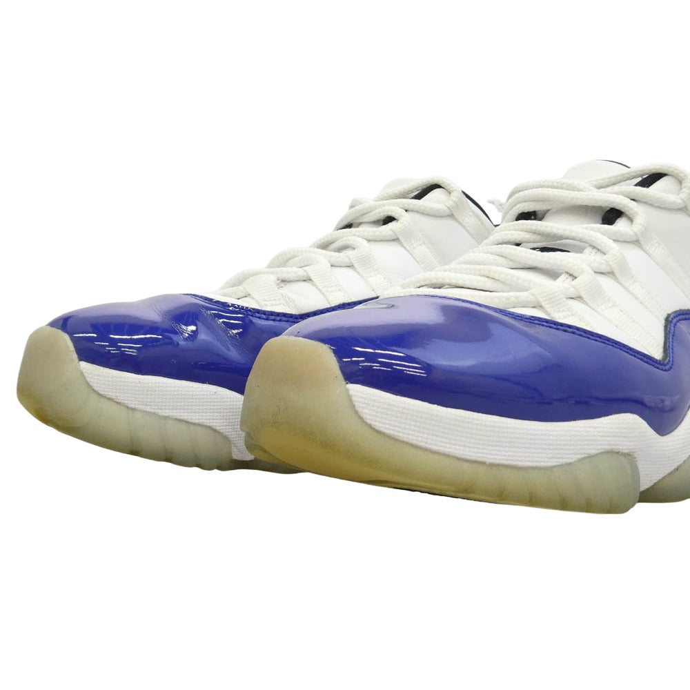 NIKE AIR JORDAN ナイキ ジョーダン AH7860-100 WMNS Air Jordan 11 Low Concord Sketch ウィメンズ エアジョーダン AJ11 ロー コンコルドスケッチ スニーカー ホワイト系 ネイビー系 27cm【中古】