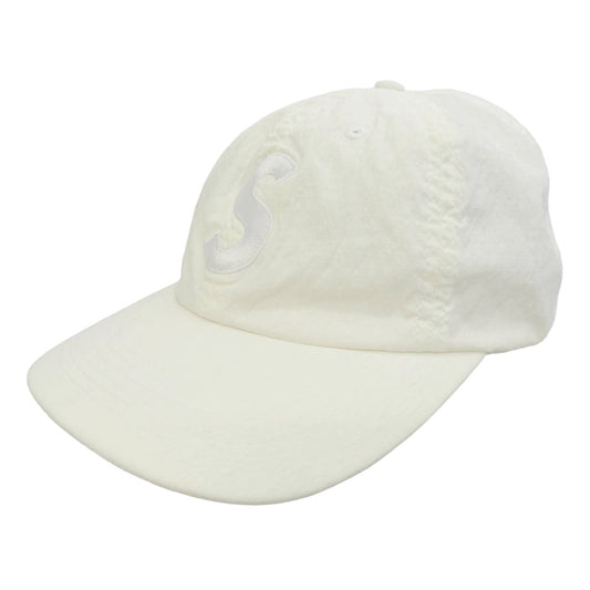 Supreme シュプリーム 23SS Cordura Ripstop S Logo 6-Panel コーデュラ リップストップ エスロゴ 6パネル キャップ 帽子 アイボリー系【中古】