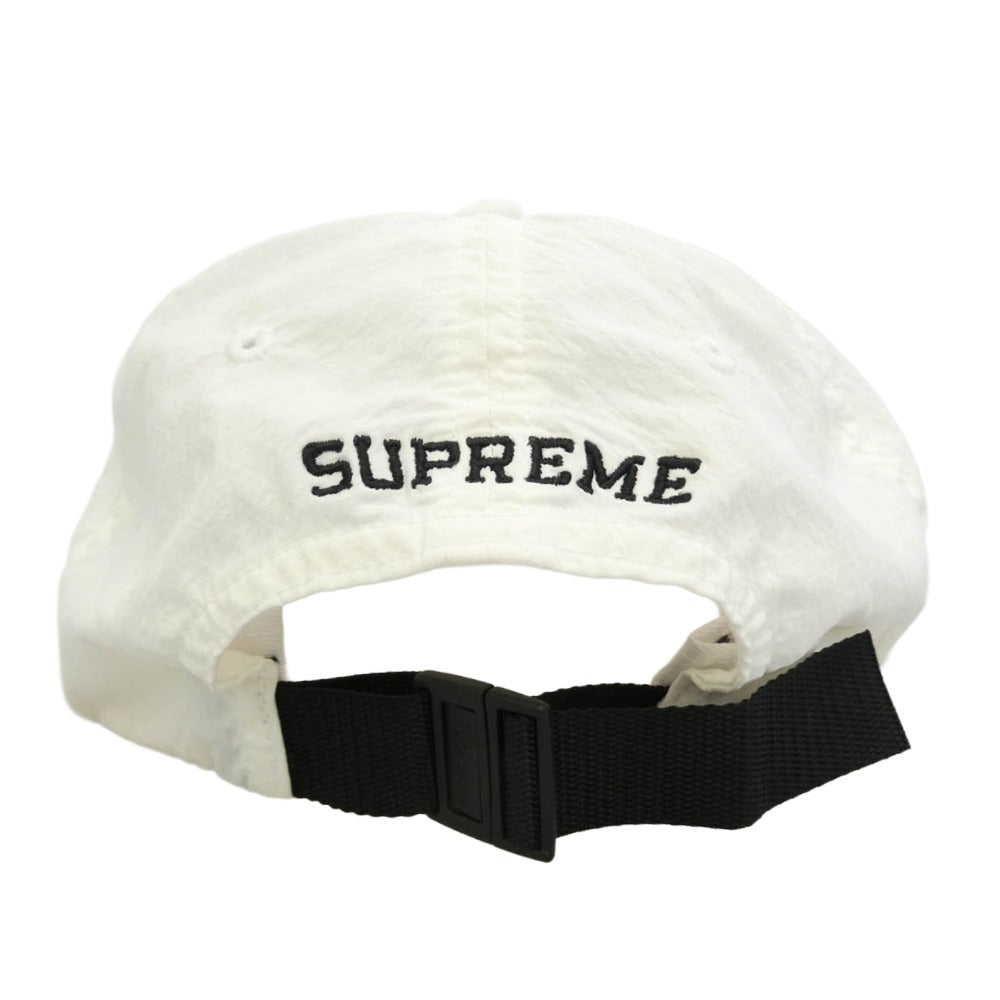 Supreme シュプリーム 23SS Cordura Ripstop S Logo 6-Panel コーデュラ リップストップ エスロゴ 6パネル キャップ 帽子 アイボリー系【中古】