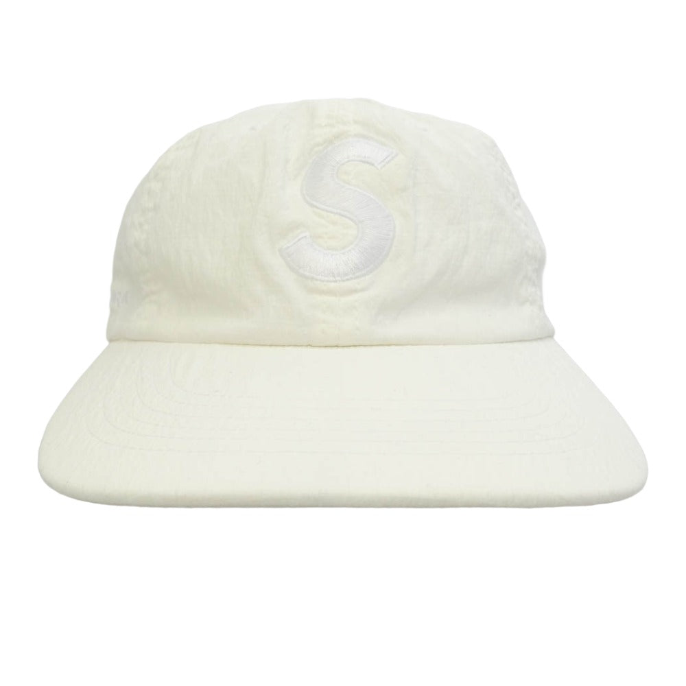 Supreme シュプリーム 23SS Cordura Ripstop S Logo 6-Panel コーデュラ リップストップ エスロゴ 6パネル キャップ 帽子 アイボリー系【中古】
