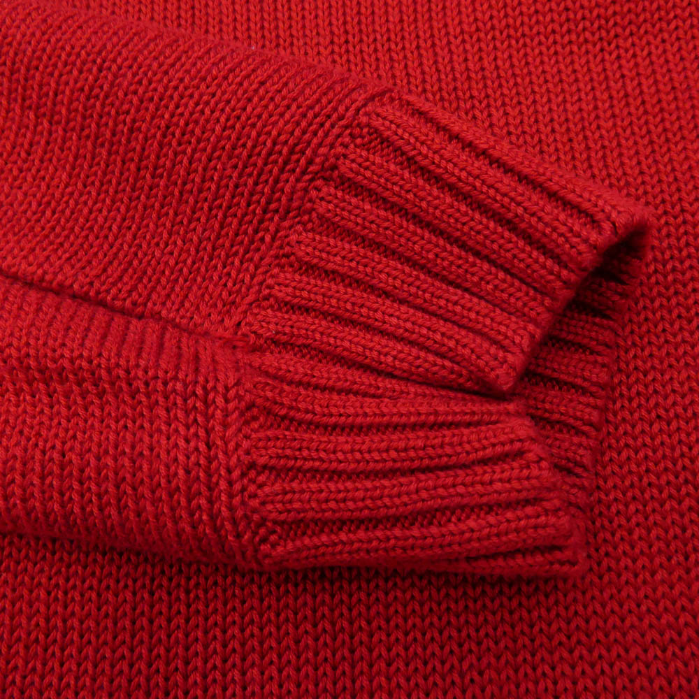 Supreme シュプリーム 20SS Back Logo Sweater バックロゴ クルーネック 長袖 ニット セーター レッド系 L【美品】【中古】