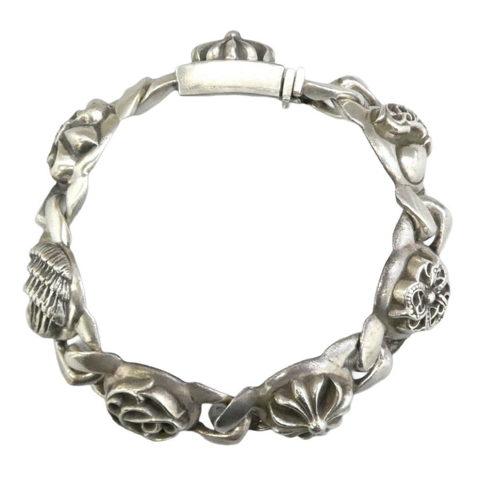 CHROME HEARTS クロムハーツ（原本無） LINK MULTI マルチリンク ブレスレット シルバー系【中古】