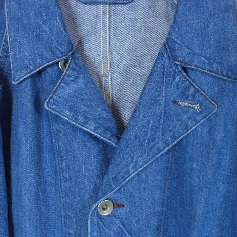 COMOLI コモリ 21AW U03-01013 デニム ワーク ジャケット インディゴブルー系【中古】