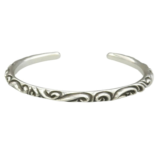 CHROME HEARTS クロムハーツ（原本無） ＃2 BANGLE SCROLL スクロールバンド バングル ブレスレット シルバー系【中古】