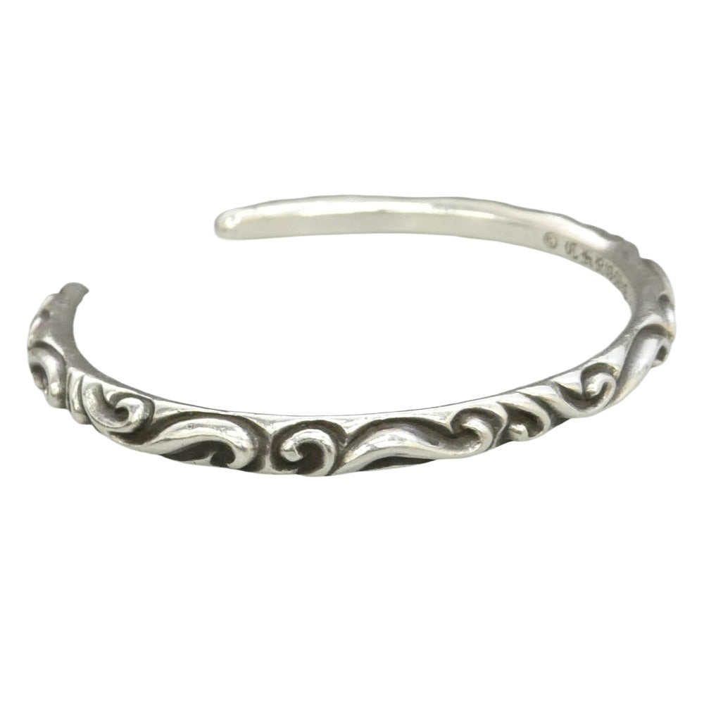 CHROME HEARTS クロムハーツ（原本無） ＃2 BANGLE SCROLL スクロールバンド バングル ブレスレット シルバー系【中古】