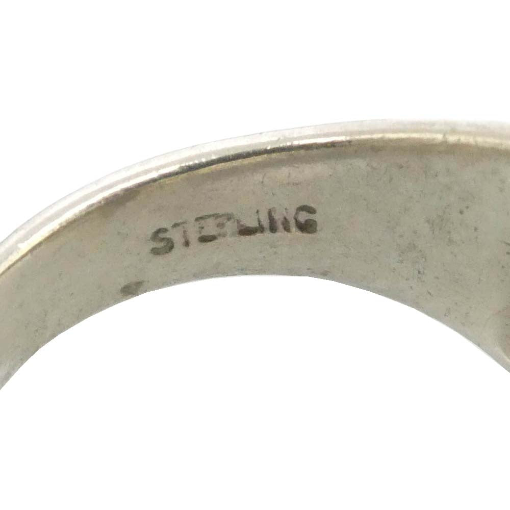 FLASHPOINT フラッシュポイント Jim Skull Ring ジムスカルリング ジョニーデップモデル シンセティックエメラルド×ジルコニア シルバー系 16号【中古】
