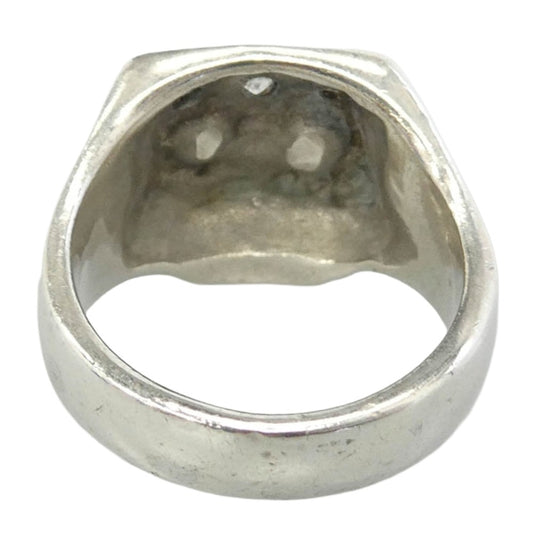 FLASHPOINT フラッシュポイント Jim Skull Ring ジムスカルリング ジョニーデップモデル シンセティックルビー×ジルコニア シルバー系 14号【中古】