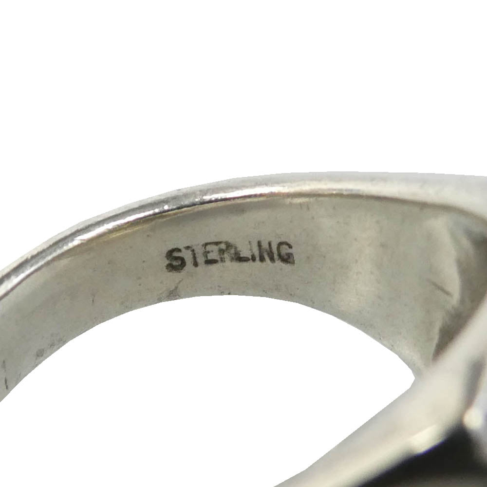 FLASHPOINT フラッシュポイント Jim Skull Ring ジムスカルリング ジョニーデップモデル シンセティックルビー×ジルコニア シルバー系 14号【中古】