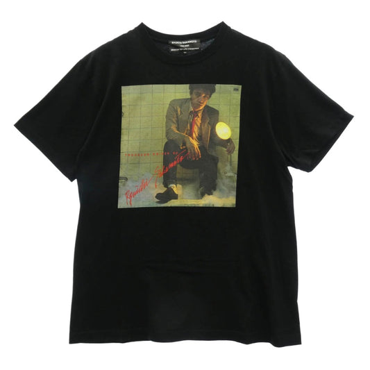 MEDICOM TOY メディコムトイ MLE 坂本龍一 千のナイフ TEE 半袖 プリント Tシャツ ブラック系 XL【美品】【中古】