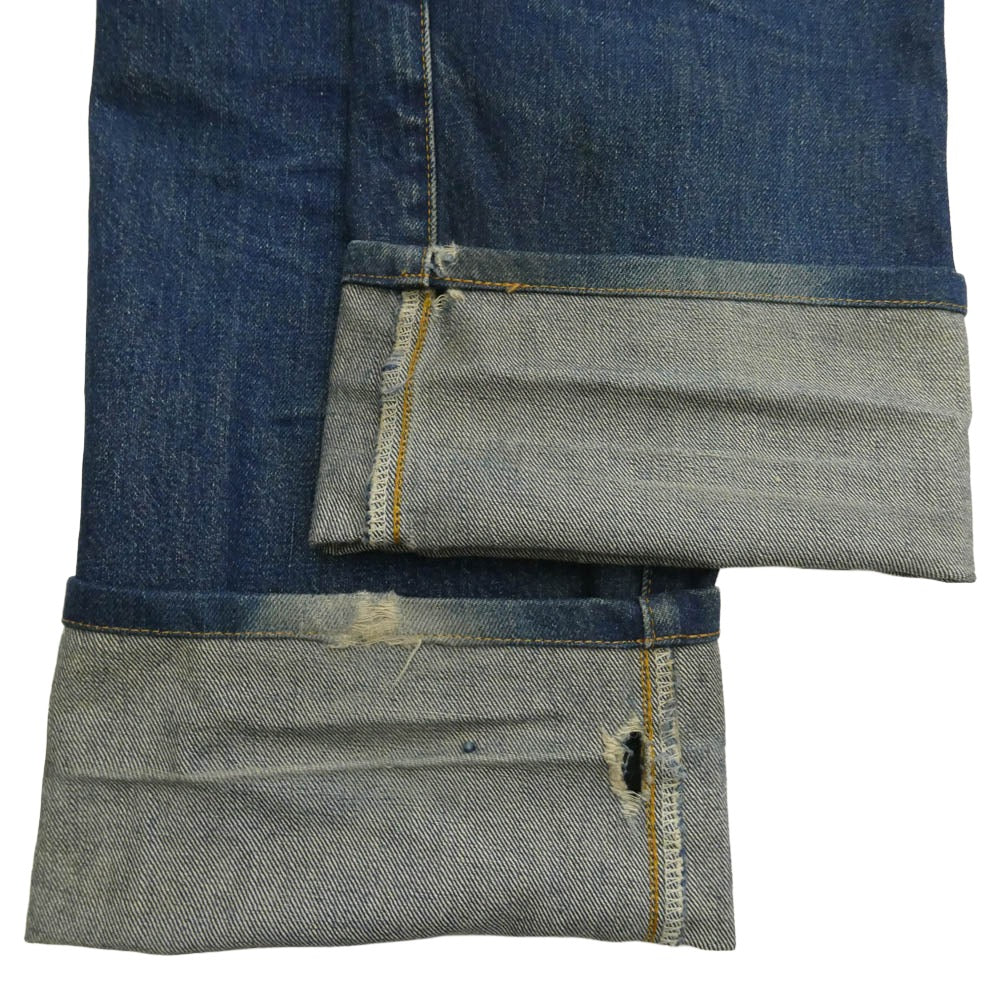 Levi's リーバイス バレンシア工場製 米国製 ボタン裏555 501XX セルビッチ 赤耳 デニム パンツ インディゴブルー系 W34L36【中古】