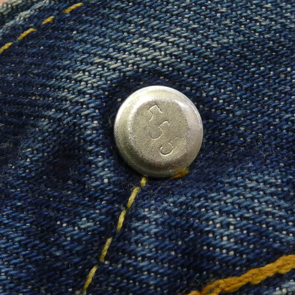 Levi's リーバイス バレンシア工場製 米国製 ボタン裏555 501XX セルビッチ 赤耳 デニム パンツ インディゴブルー系 W34L36【中古】