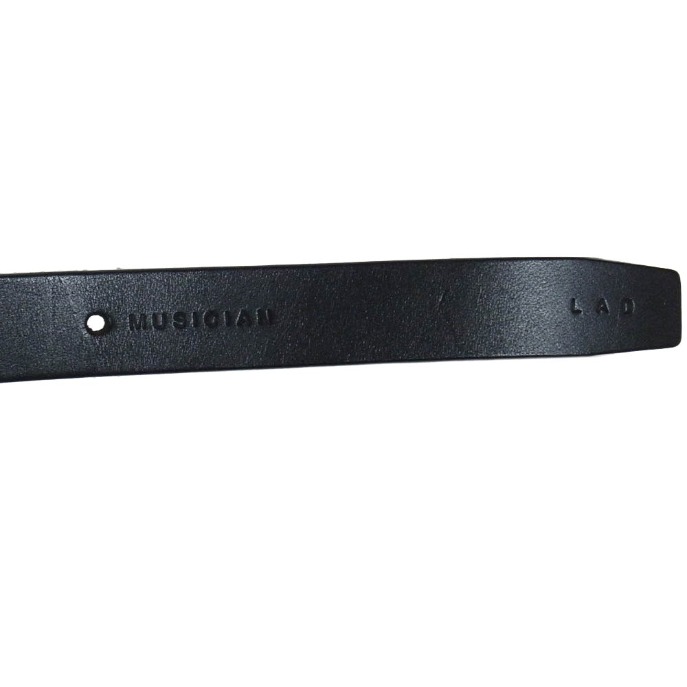 LAD MUSICIAN ラッドミュージシャン リングパーツ付き カウレザー ベルト ブラック系【中古】