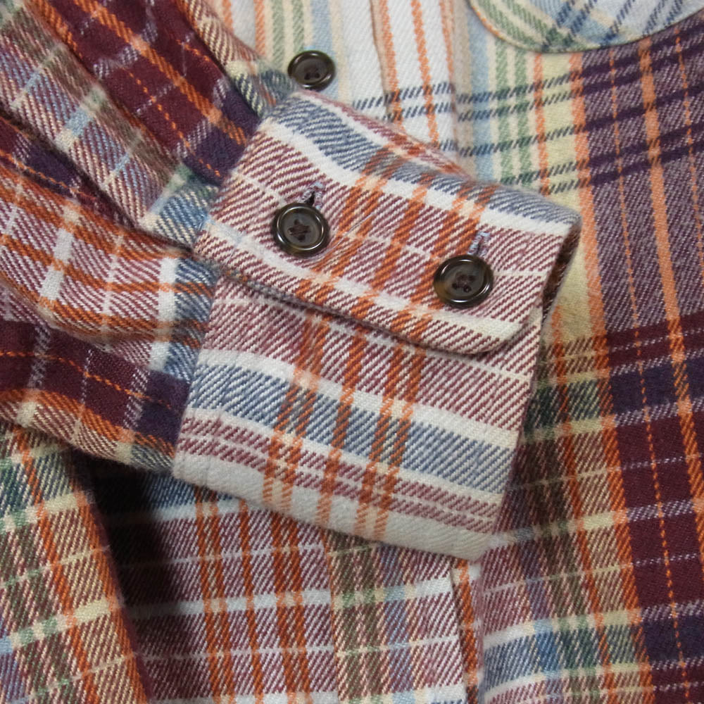 THE ELDER STATESMAN エルダー ステイツマン 2620700198 コットン ネル チェック シャツ マルチカラー系 S【中古】