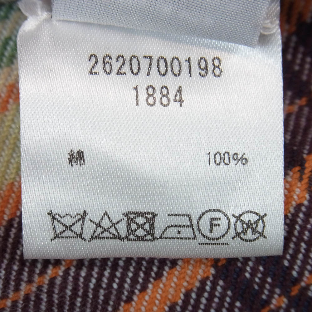 THE ELDER STATESMAN エルダー ステイツマン 2620700198 コットン ネル チェック シャツ マルチカラー系 S【中古】