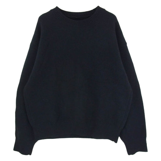 ssstein シュタイン ST449 EX FINE LAMBS CREW NECK KNIT LS エクストラ ファインラムズ クルーネック ニット ブラック系 S【中古】