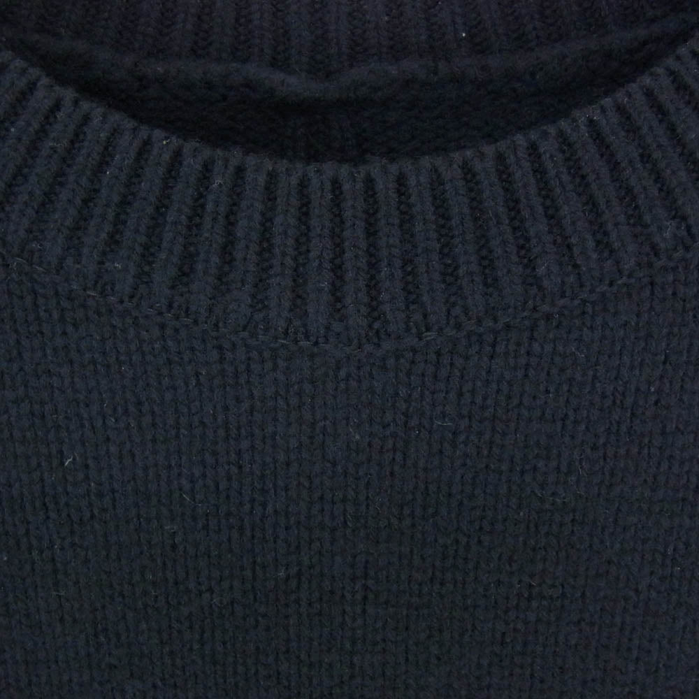 ssstein シュタイン ST449 EX FINE LAMBS CREW NECK KNIT LS エクストラ ファインラムズ クルーネック ニット ブラック系 S【中古】